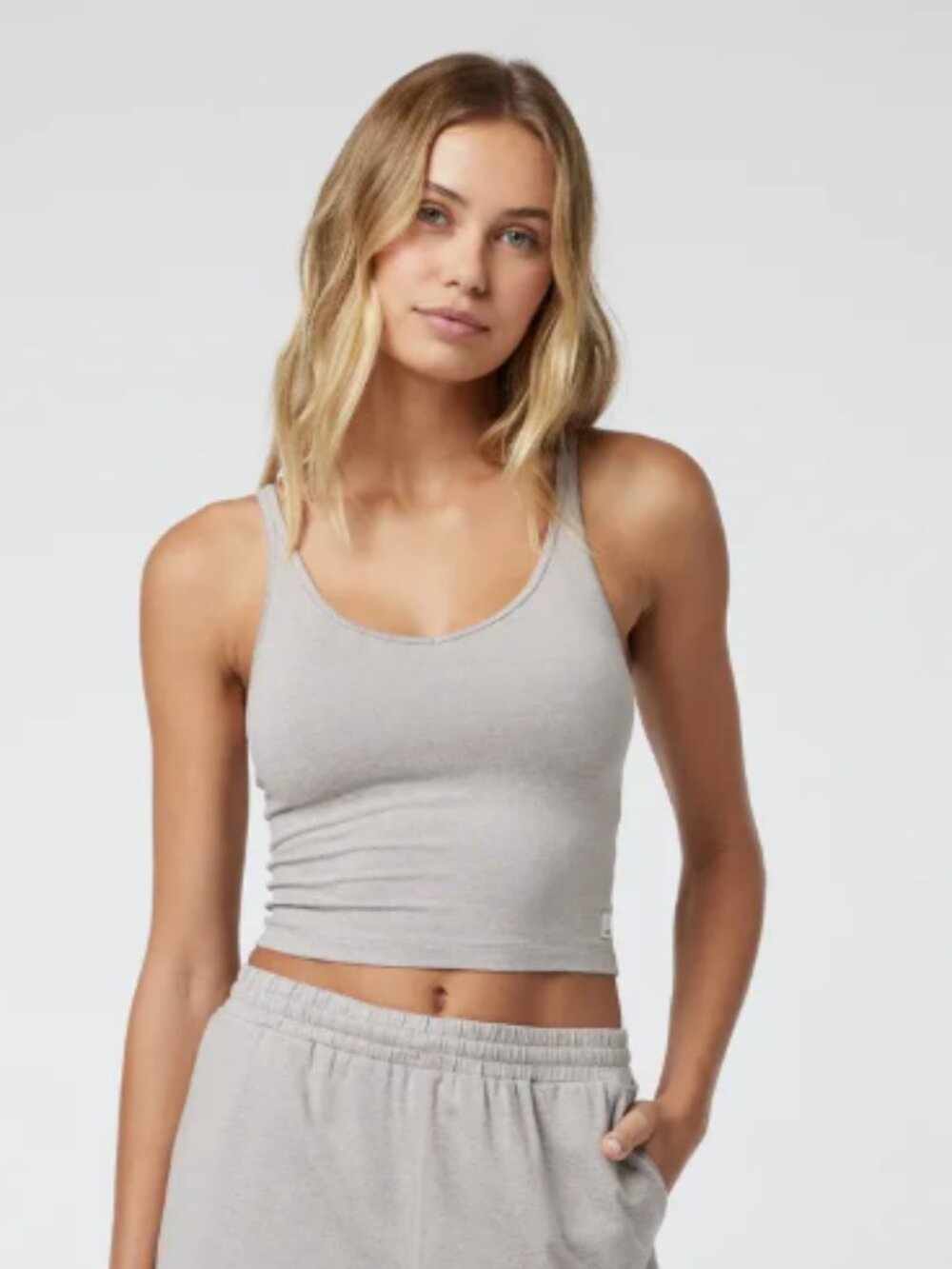 Vuori Gray sand tank top
